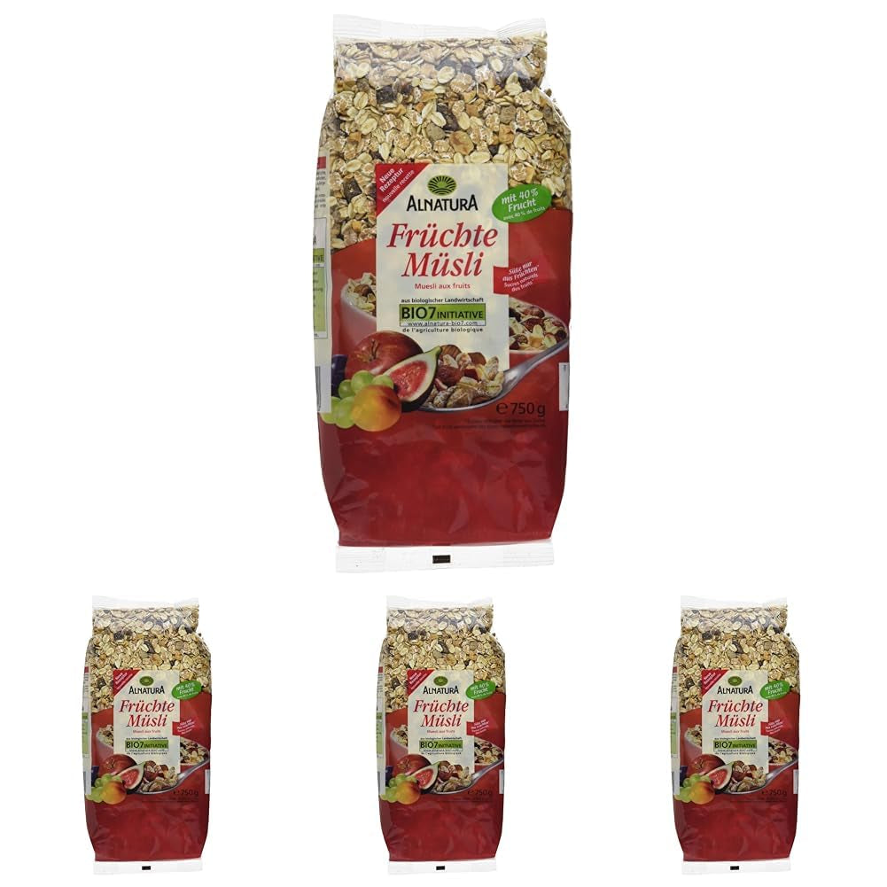 Muesli con frutta biologica, 750g