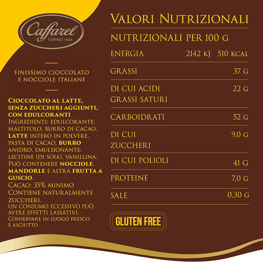 Barrette al lattosio, senza zuccheri aggiunti, 100g