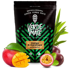 Set fructat Yerba Mate | Yerba Mate cu fructe | Verde Mate Green Mango &amp; Maracuya, Ananas, Dragon | Yerba Mate verde braziliană | Ceai Yerba Mate | 3X500G