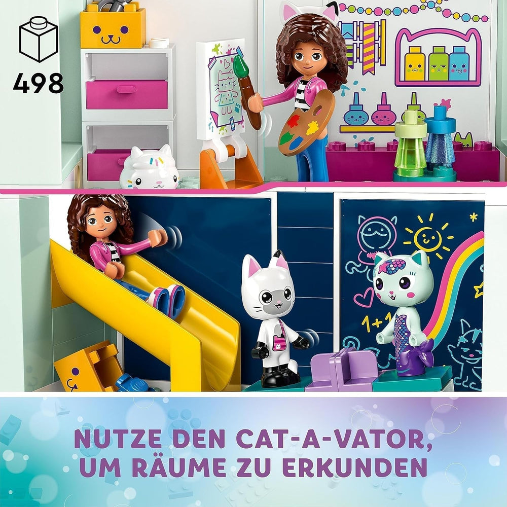 Lego 10788 Set di giocattoli per la casa delle bambole di Gabby, 8 stanze e 4 piani La casa delle bambole di Gabby con personaggi Pandi, Suricato e Kuchi e accessori, regalo per bambine, ragazzi e bambini di 4 anni, set da costruzione Besuche den LEGO-Store