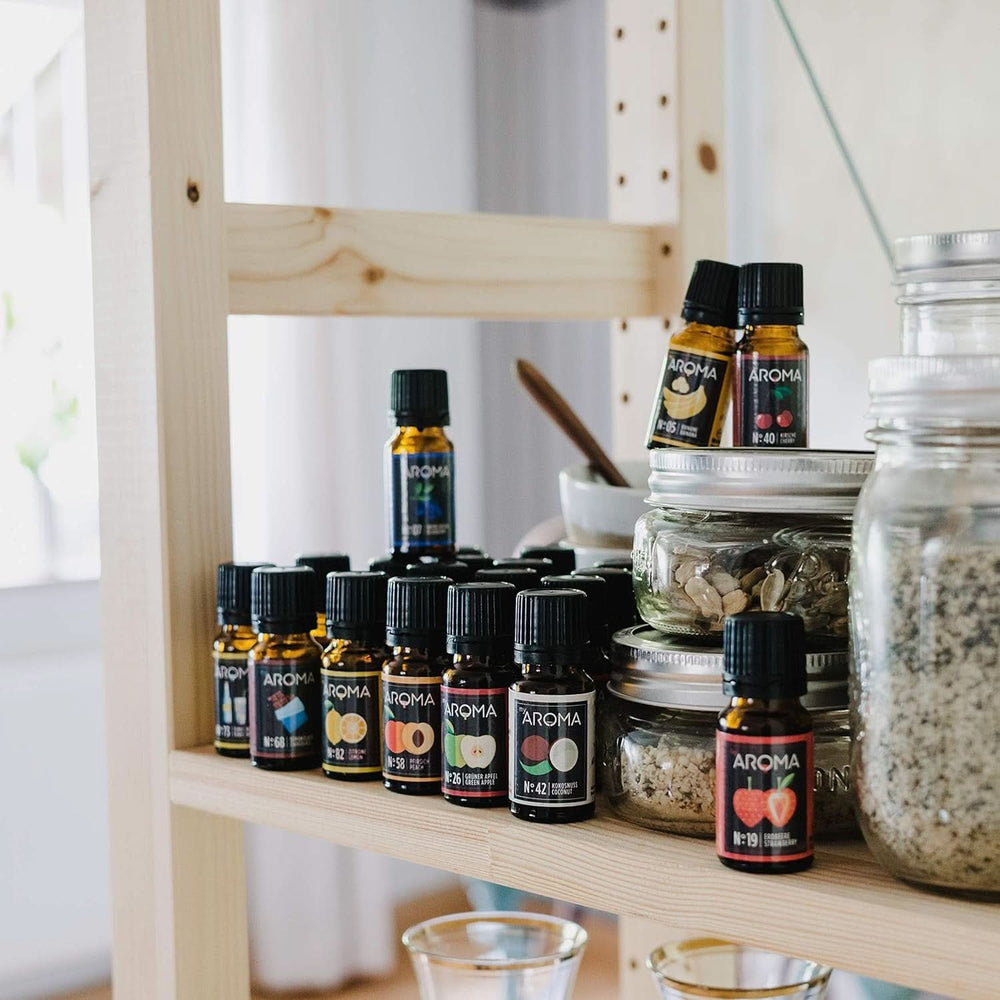 Mioroma | Set: Bosco e Prato - Puro Aroma Naturale con Aroma di Frutta e Aroma di Frutta (5 x 10 ml) | Dolcificanti Naty Shop senza zucchero e non zuccherati