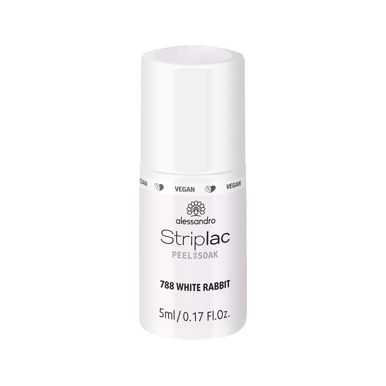 alessandro Striplac UV-Nagellack Flat White – Schonend und langanhaltend – Einfache Entfernung dank Peel-Off-Technologie – Vegan und tierversuchfrei – 8 ml