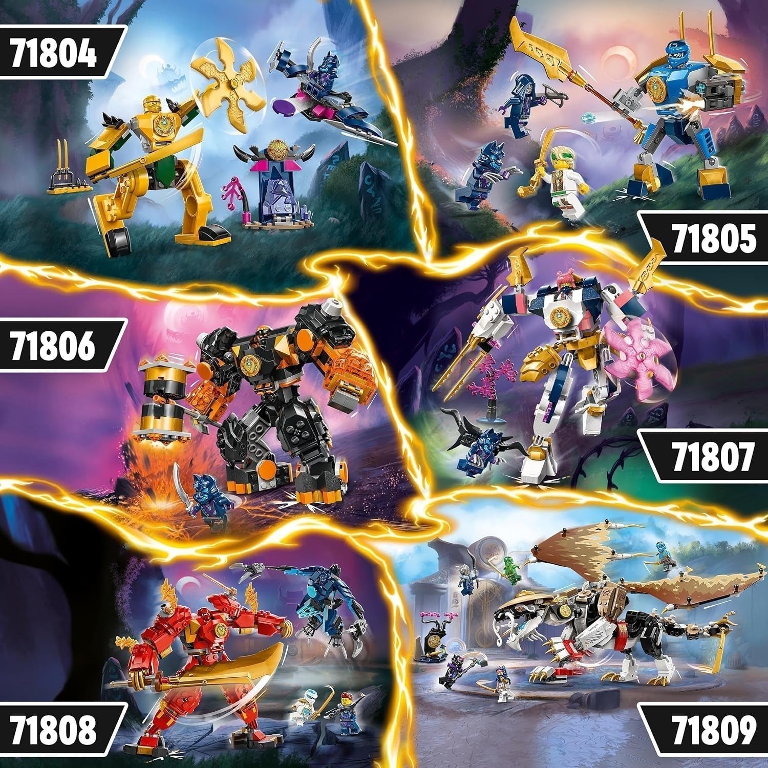 LEGO NINJAGO Mech da battaglia di Arin, giocattolo Ninja per bambini dai 4 anni in su Con personaggi Incl. IVA. Arin con mini katana, action figure e mech, piccolo regalo per ragazzi e ragazze 71804 Set da costruzione Besuche den LEGO-Store