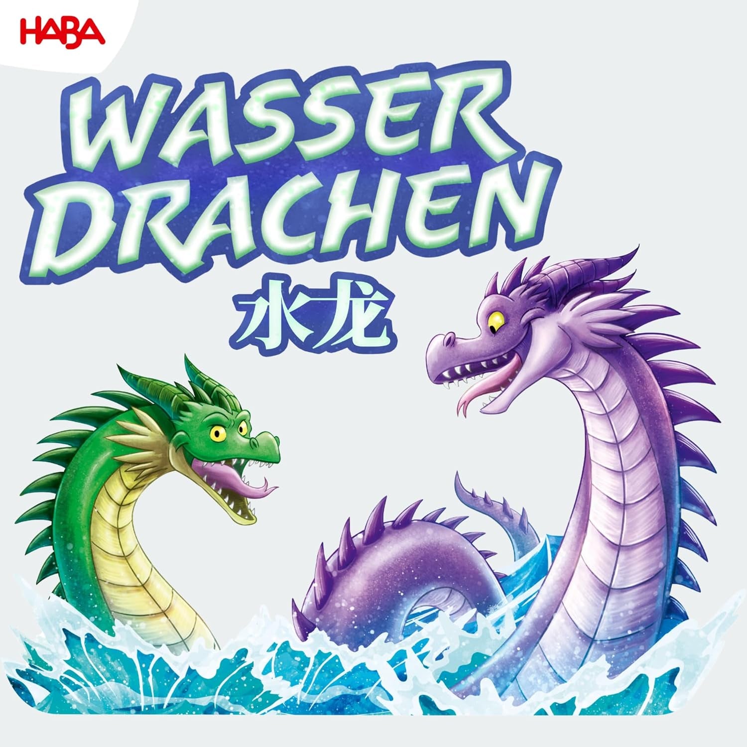 HABA Water Dragons - Gioco di dadi e strategia per bambini 5+ - Emozionante gioco da tavolo con draghi e figure in legno - Gioco per famiglie per 2-4 giocatori - 1307133001