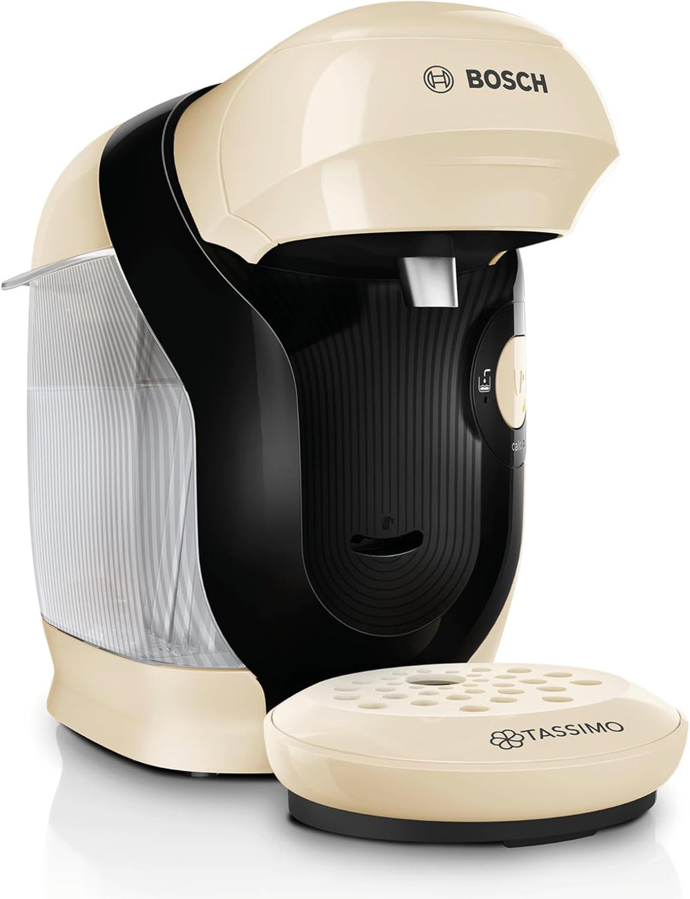 Espressor cu capsule Bosch Tassimo Style TAS112E, peste 70 de băuturi, potrivit pentru toate dimensiunile de cești, complet automat, sustenabil, economisește spațiu, 1400 W, negru