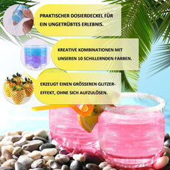 Kicofood, glitter commestibili, 5 grammi, vari colori Glitter Naty Shop