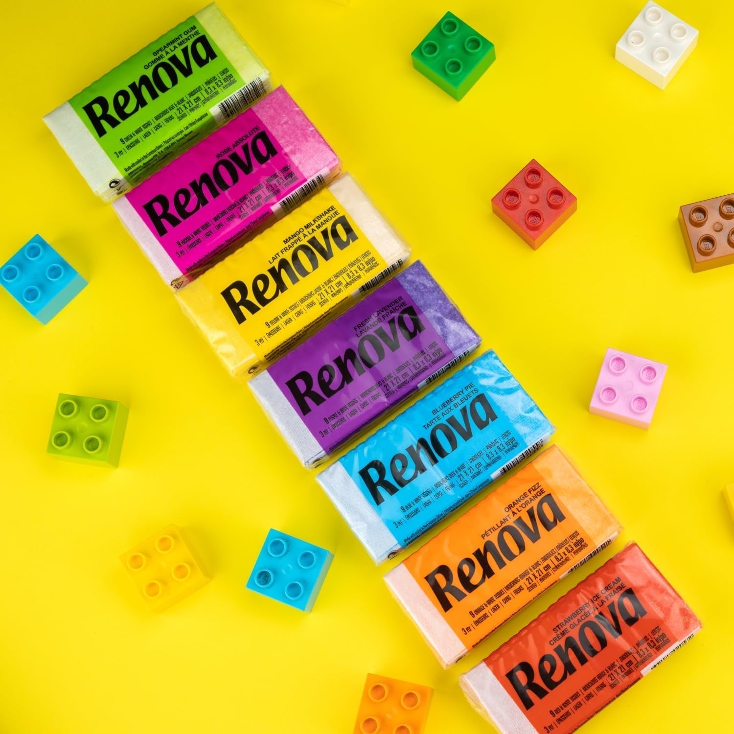 servetele Renova Red Label Purple Scent Lavender - 6 pachete, 54 bucăți