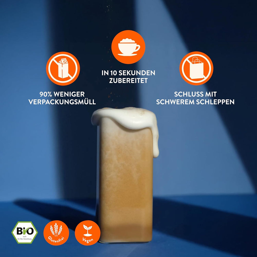 Blue Farm Barista Oat Base für bis zu zu 8L zum selbermischen – Bio Haferdrink Barista Edition – Milchalternative ohne Zusatzstoffe und Zuckerzusatz – Vegan und Glutenfrei – 90% weniger Verpackungmüll