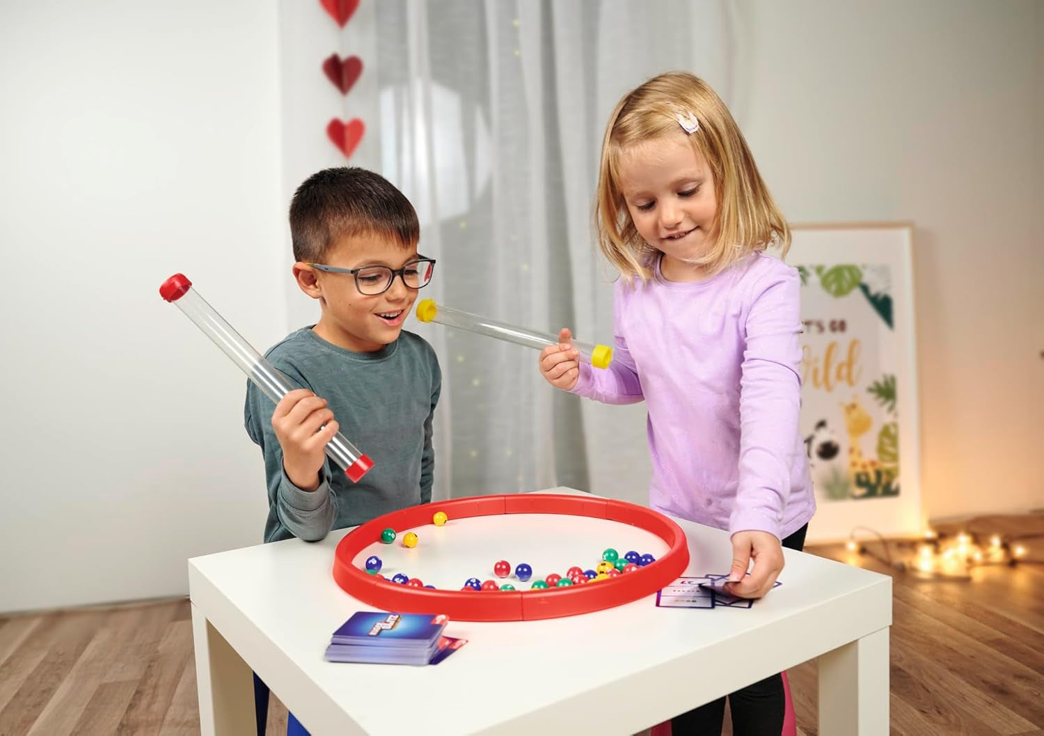 Noris 606064480 Kugelblitz, jocul de acțiune rapid ca fulgerul cu efect de învățare în diverse variante de joc, de la 4 ani