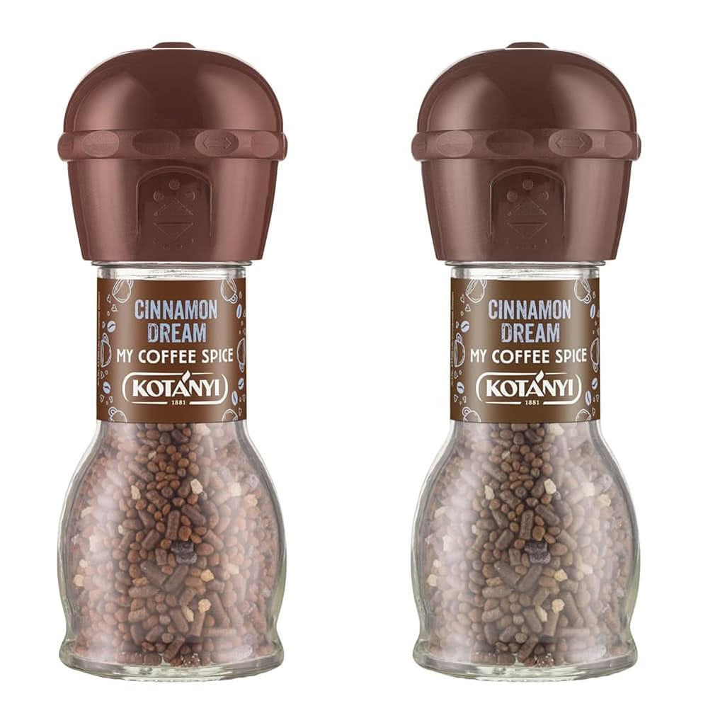 Topping per il caffè Kotanyi Cacao Kiss | Meraviglioso cioccolato con pezzetti di cioccolato pregiato, confezione da 4 (4 X 63 grammi) Naty Shop Cinnamon Dream 2 x 52 grammi