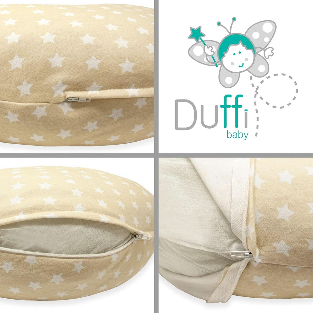 Cuscino allattamento per neonato, XL, fodera 100% cotone, sfoderabile e lavabile, Imbottitura in poliestere, Motivo Stella Accessori Alimentazione e Allattamento Bebe Naty Shop