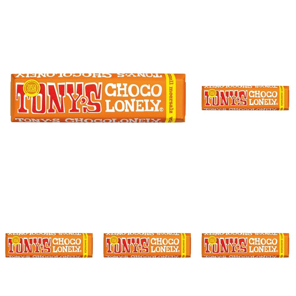 Tony's Chocolonely, cioccolato al latte con caramello e sale marino 47g