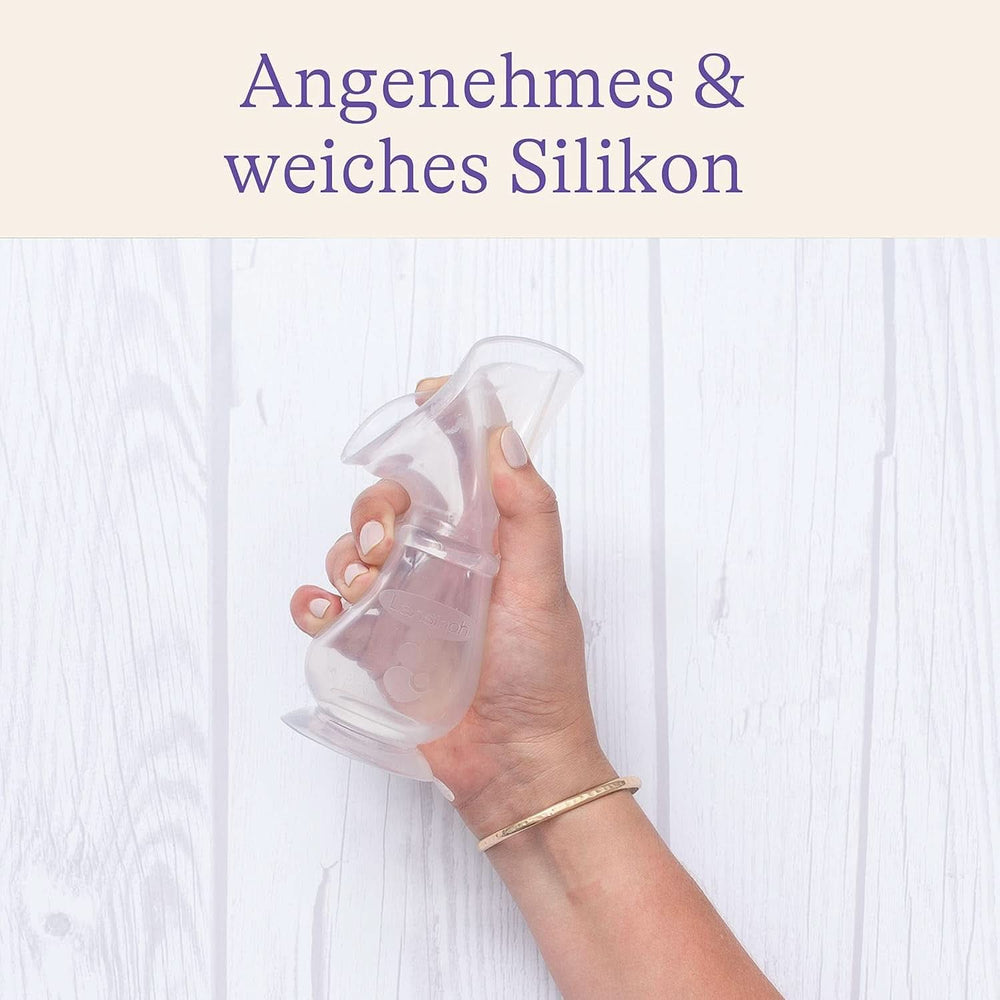 Lansinoh Silikon Milchpumpe & Muttermilchauffänger - Angenehmes & Extrem Weiches Silikon - Rettet Jeden Tropfen Muttermilch - Alternative Zu Milchauffangschalen, 1 Stück (1Er Pack) Accessori Alimentazione e Allattamento Bebe Naty Shop