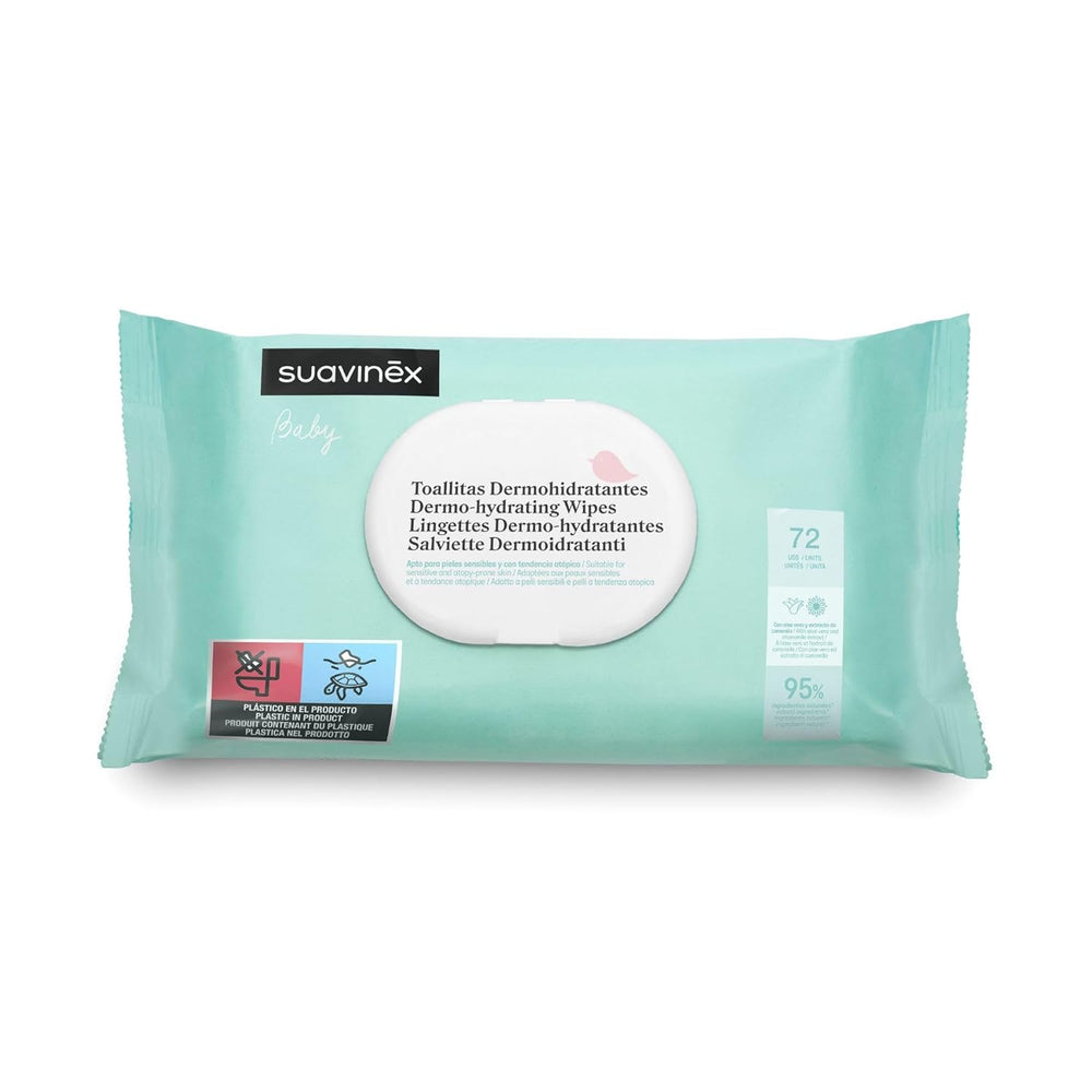 Suavinex 14 Confezione da 60 salviette umidificate per neonati (840 salviette in totale), idratanti, adatte alla pelle atopica, ingredienti naturali al 95%