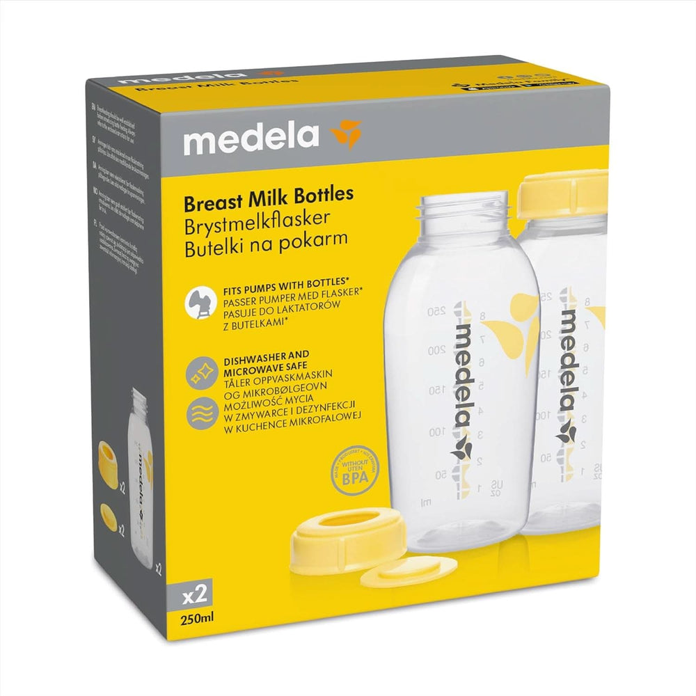 Biberon Medela per conservare il latte materno | Senza BPA | Confezione da 2×250 ml Accessori Alimenti e Allattamento Naty Shop