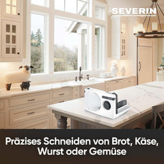 SEVERIN Affettatrice multifunzionale per pane, salsicce o formaggio grattugiato e affettatrici Naty Shop
