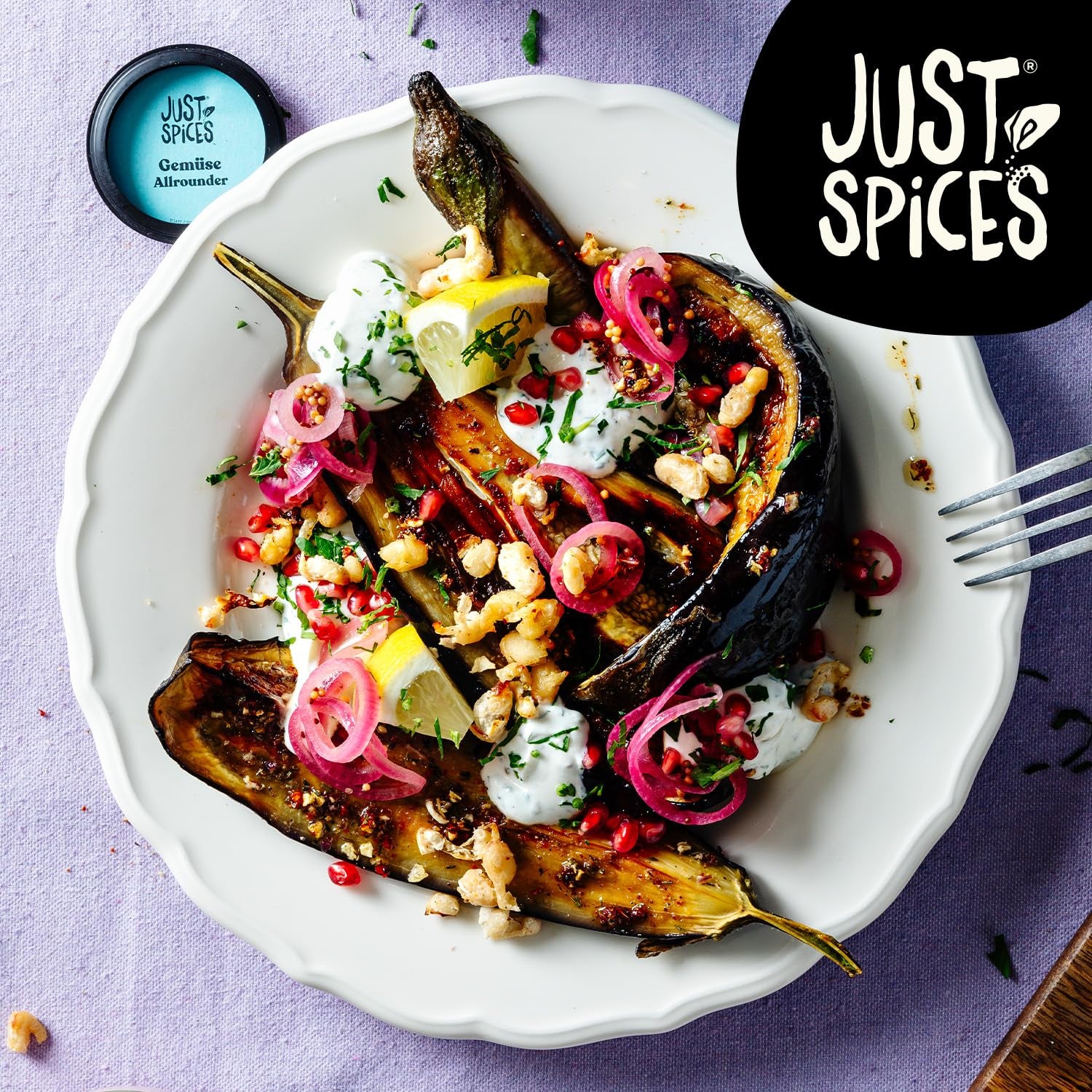 Just Spices Gemüse Allrounder I Jedes Gemüse von Aubergine bis Zucchini lecker würzen I Gewürzdose, 75 g