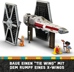 LEGO Star Wars TIE Fighter e X-Wing Mashup, giocattolo costruibile Starfighter, idea regalo per bambini, astronavi personalizzabili, regalo per ragazzi, ragazze e tutti i fan 75393 Set da costruzione Beuche den LEGO-Store