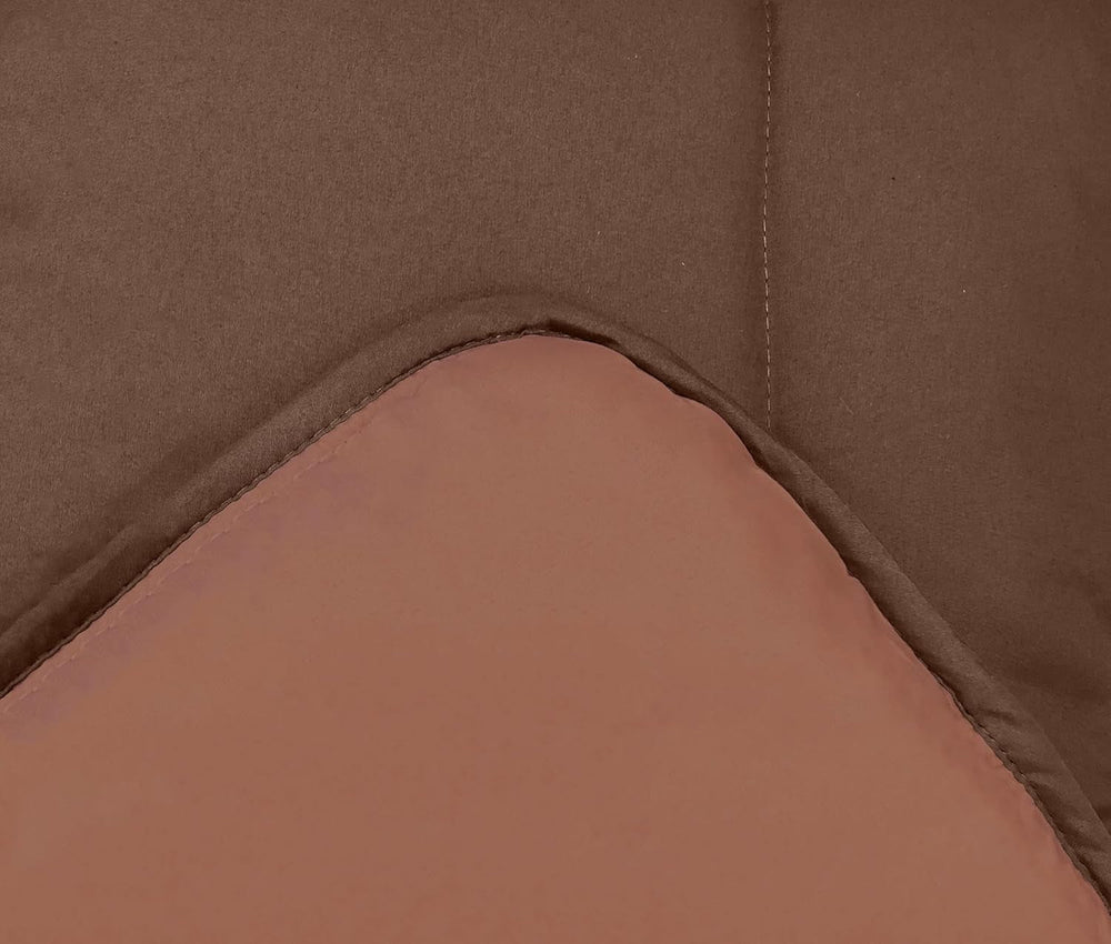 Calgary Duvet Cover Poliester Chocolate/Mocca, Poliester, Chocolat/Moka, 240X220X1 Cm Plapumi si pilote Naty Shop