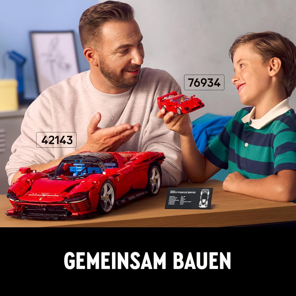 Auto super sportiva Ferrari F40 LEGO Speed Champions, set da gioco con macchinina giocattolo costruibile e minifigure conducente, set da collezione per bambini, regalo per ragazzi e ragazze 76934 Set da costruzione Besuche den LEGO-Store