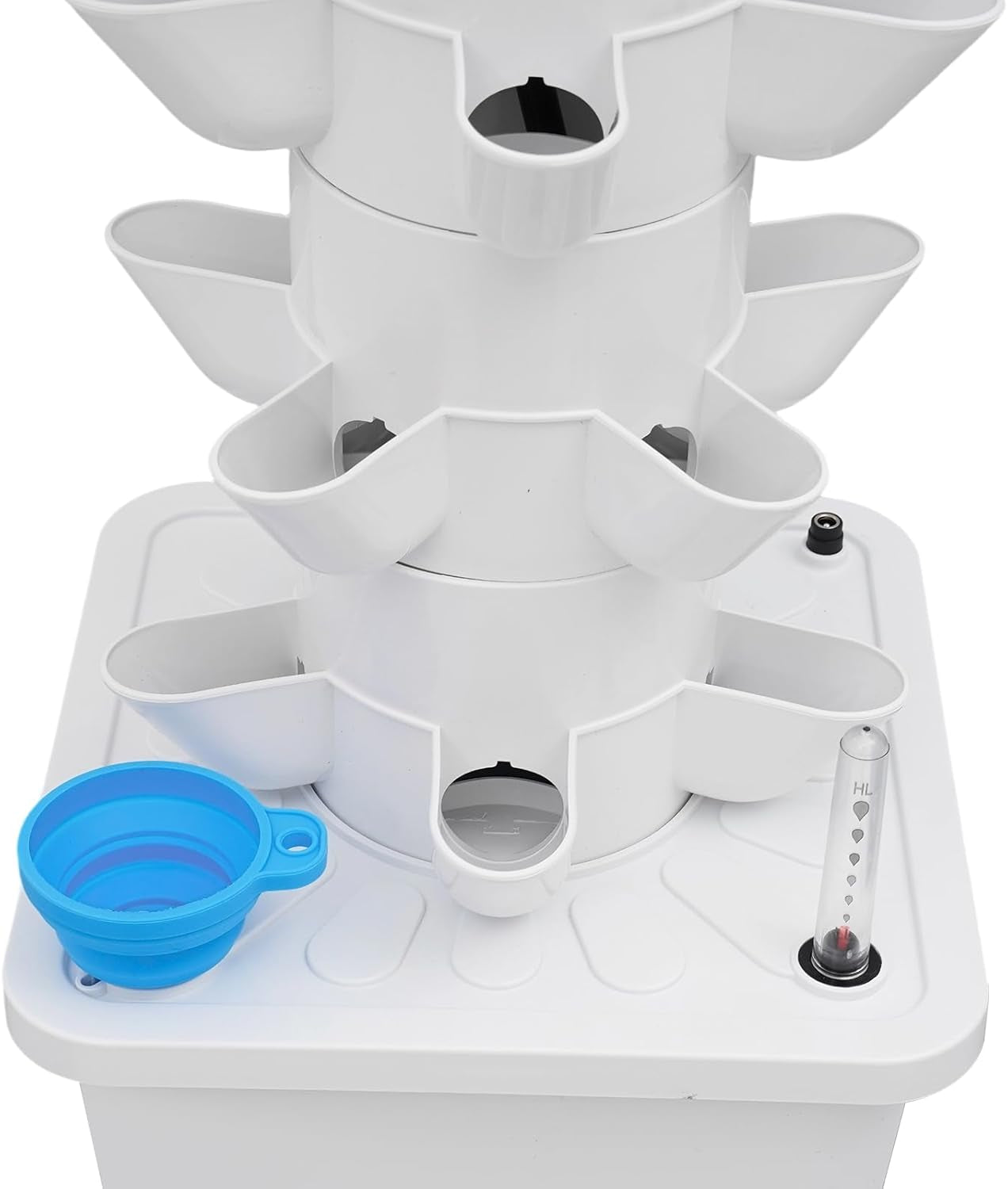 Torre idroponica da 30 capsule, sistema di coltivazione idroponica per giardino, kit di coltivazione aeroponica con serbatoio acqua da 10 litri e pompa di idratazione, kit di coltivazione aeroponica verticale per erbe, frutta, verdura