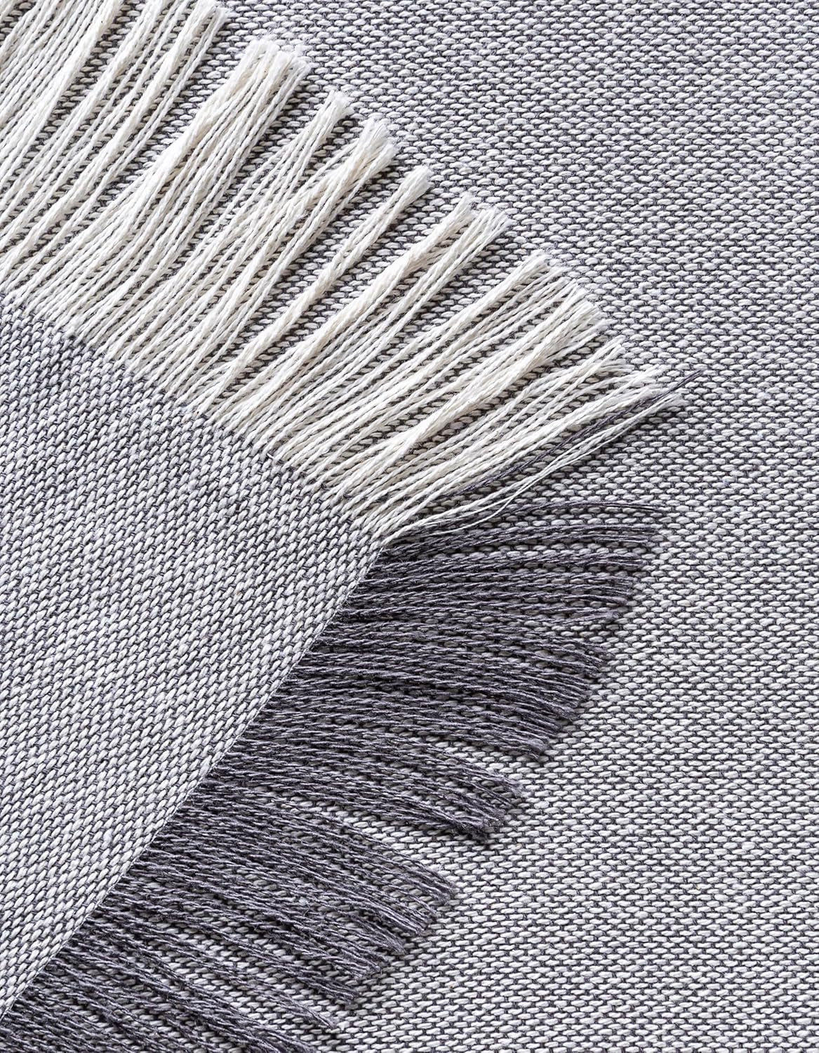 Copriletto multifunzionale, copriletto, copriletto, copridivano, Jarapas, tinta unita (180 X 260 cm, grigio scuro). Letti e coperte Besuche den Todocama-Store