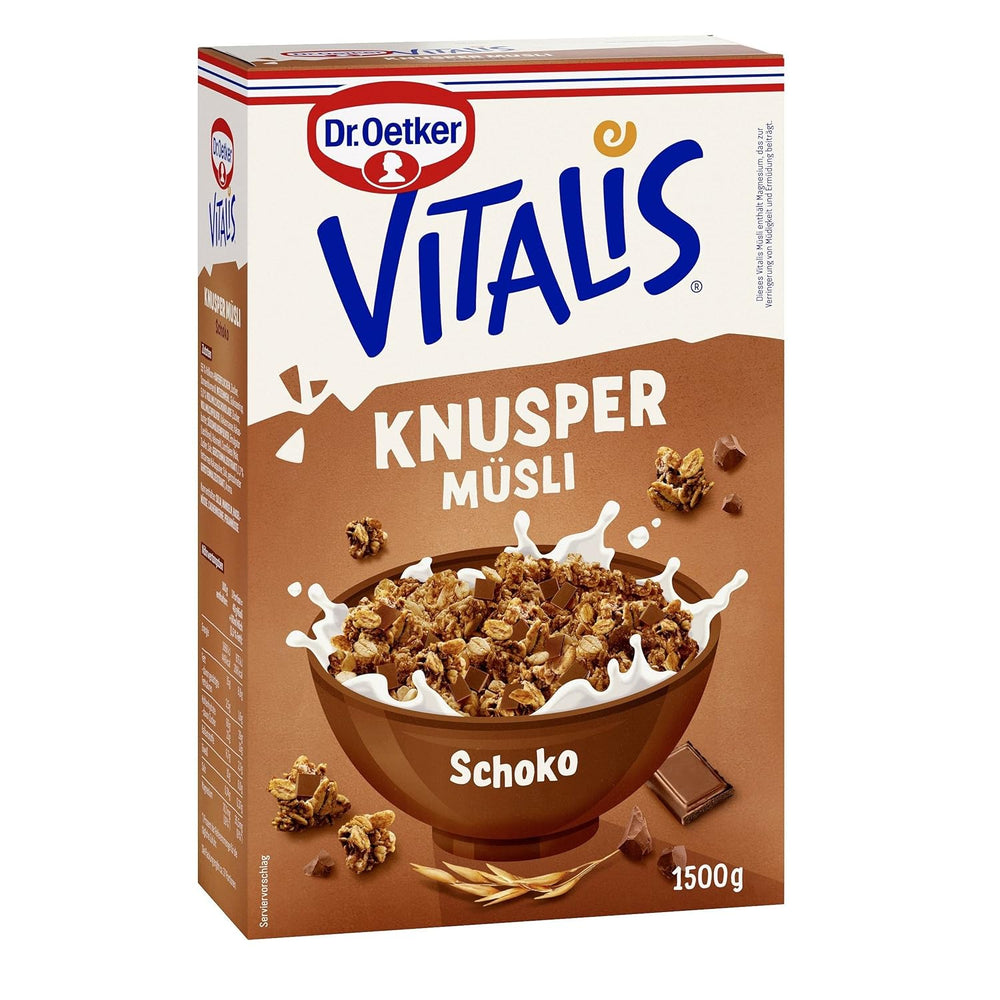 Dr. Oetker Vitalis Crunchy Flakes: muesli croccante con corn flakes e pezzetti di mandorle, confezione da 5 (5 x 600 g)