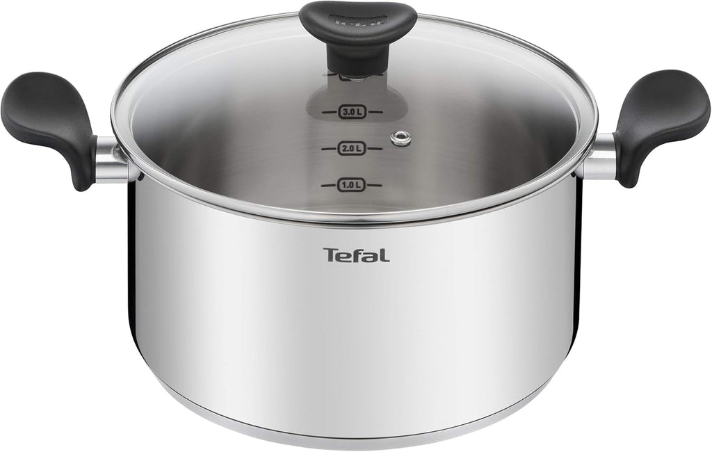 Tefal Tigaie principală 20 cm, oțel inoxidabil Cu strat antiaderent Oale si Tigai Naty Shop Oțel inoxidabil Oală de gătit 5 Liter