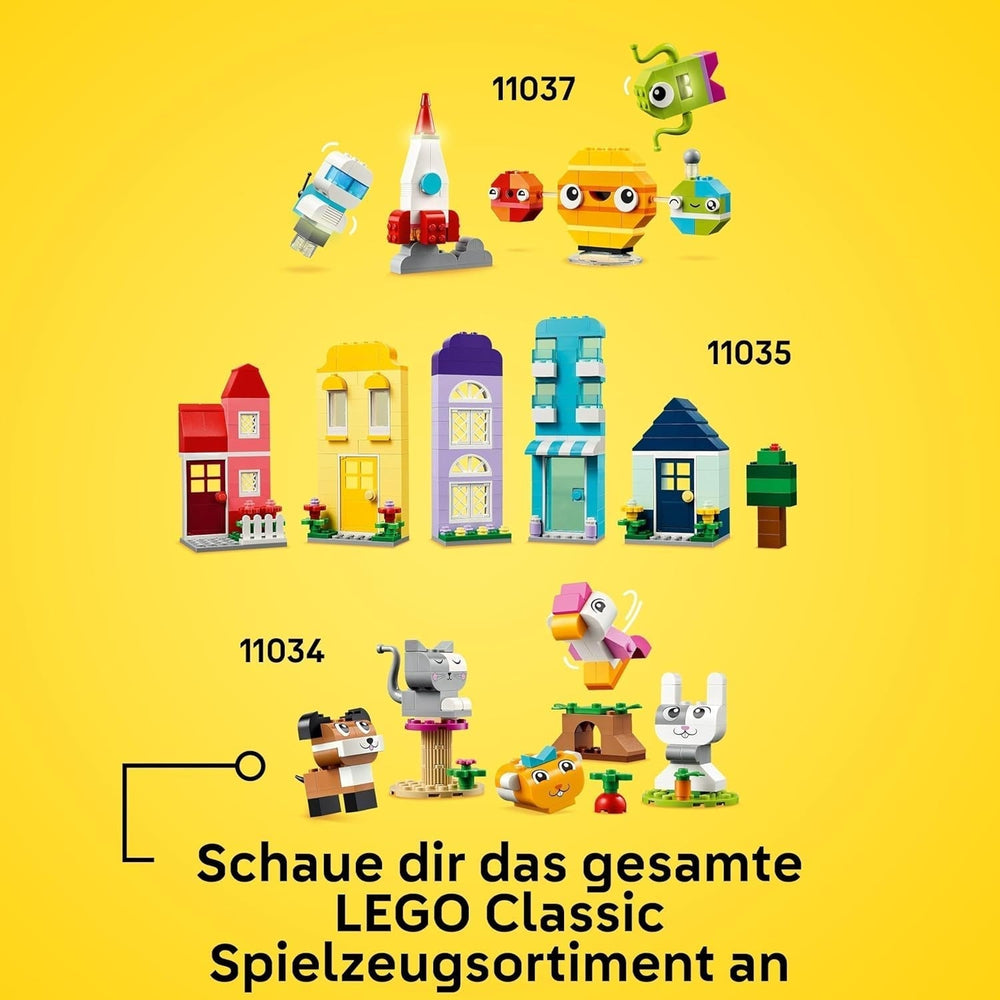 Case creative LEGO Classic, set di mattoncini da costruzione per bambini, giocattolo da costruzione da 850 mattoncini, giocattolo da costruzione con accessori, regalo per ragazzi e ragazze di 4 anni 11035 Set da costruzione Beuche den LEGO-Store