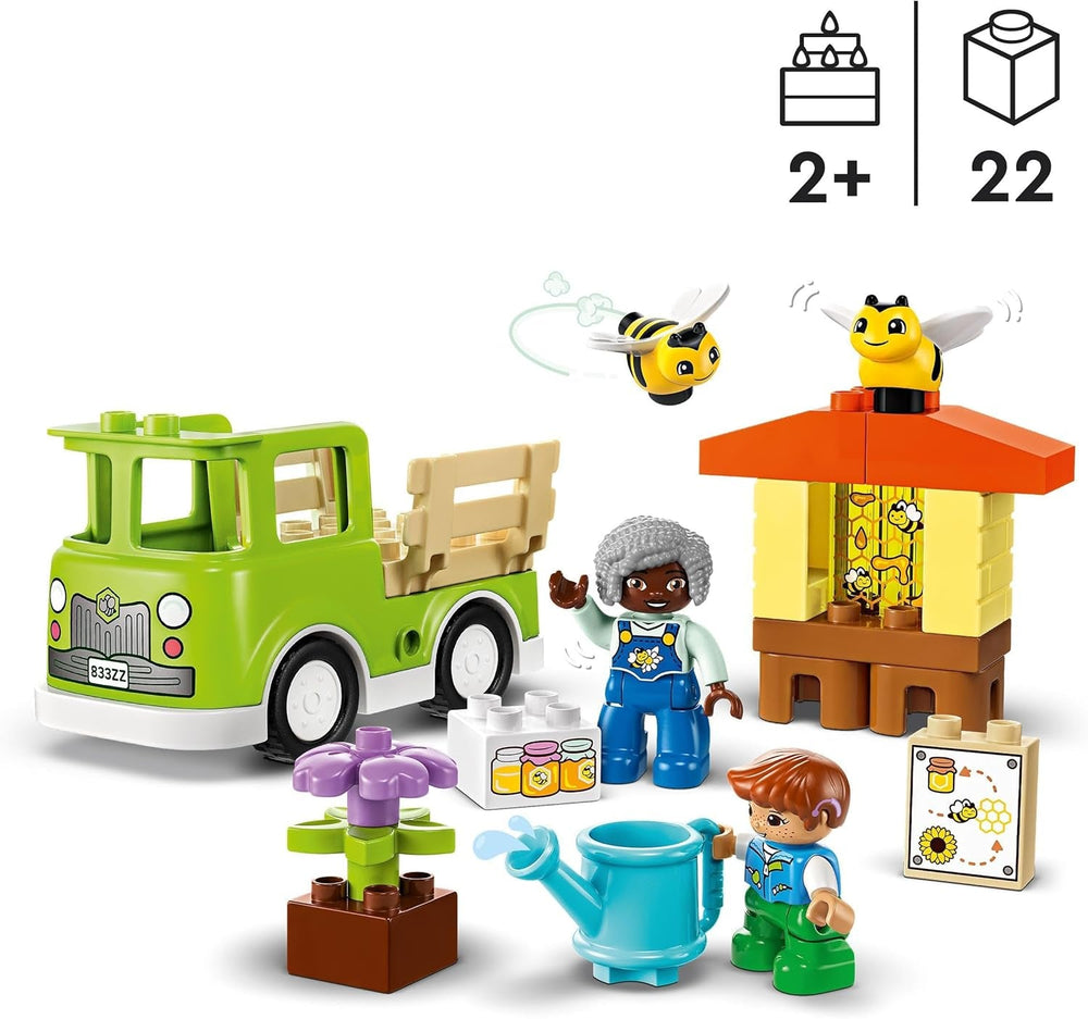 LEGO DUPLO Town Apicoltura e alveari, Giocattolo educativo per bambini con 2 personaggi e un camion mobile, Set di costruzione e ricostruzione, Giocattolo per bambini a partire da 2 anni 10419 Set di costruzione Besuche den LEGO-Store
