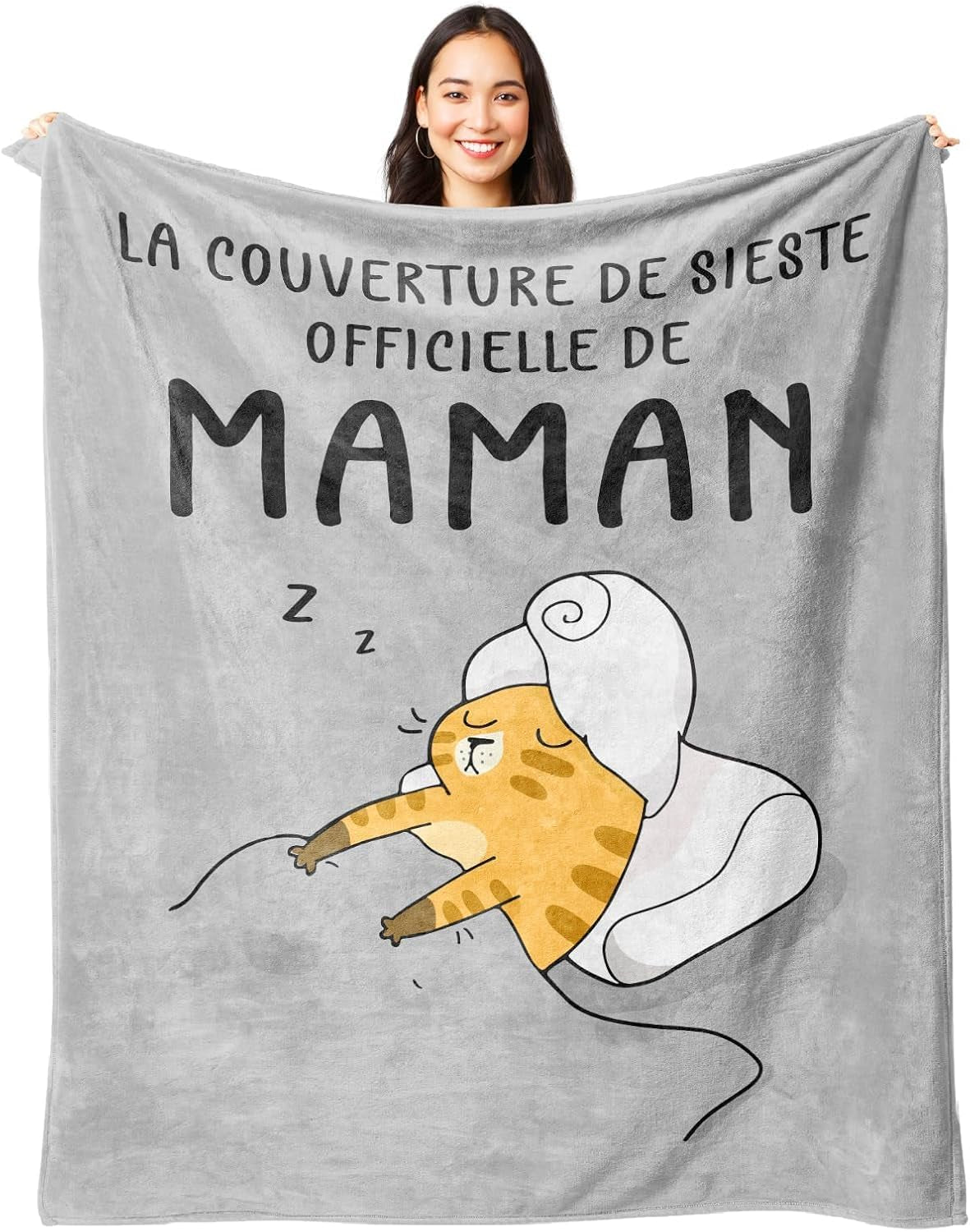 Coperta in flanella Juratar per papà - regalo per compleanno, festa del papà e Natale - 152 X 130 cm Letti e coperte Besuche den Juratar-Store Maman