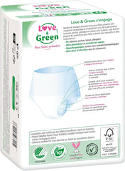 Intimo assorbente adulto ipoallergenico ed ecologico, taglia M, 8 pezzi