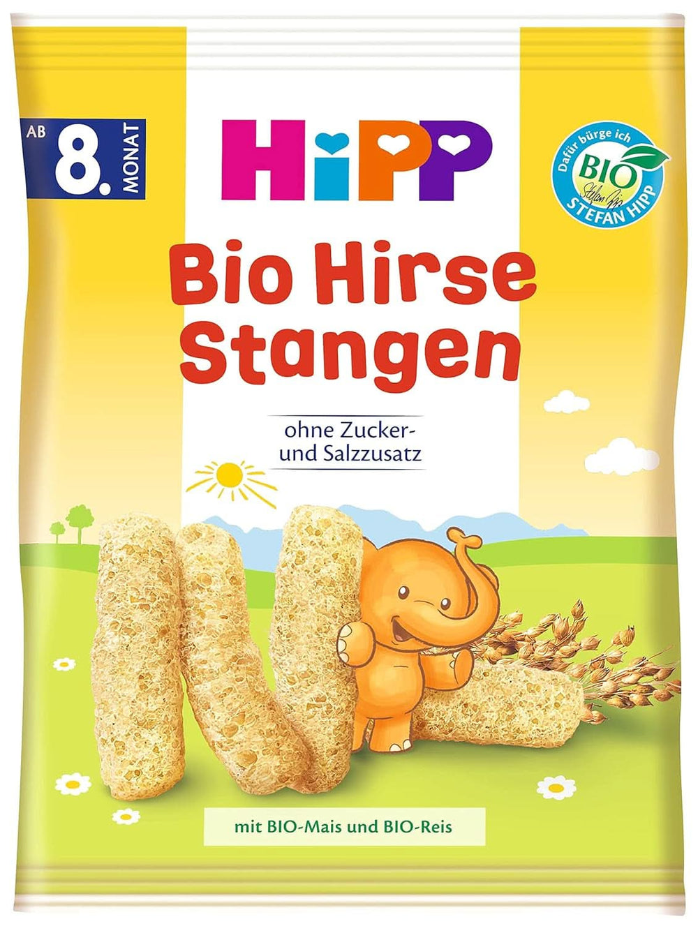 Snack biologici Barrette di miglio Hipp, confezione da 7 (7 x 30 g) Mamma e bambino Naty Shop 7 x 30 grammi Bastoncini di miglio