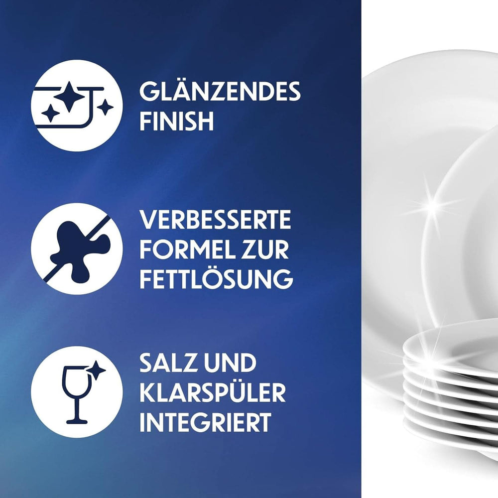 Pastiglie per lavastoviglie All-In-One, limone, 40 pastiglie Detersivi Cucina Naty Shop