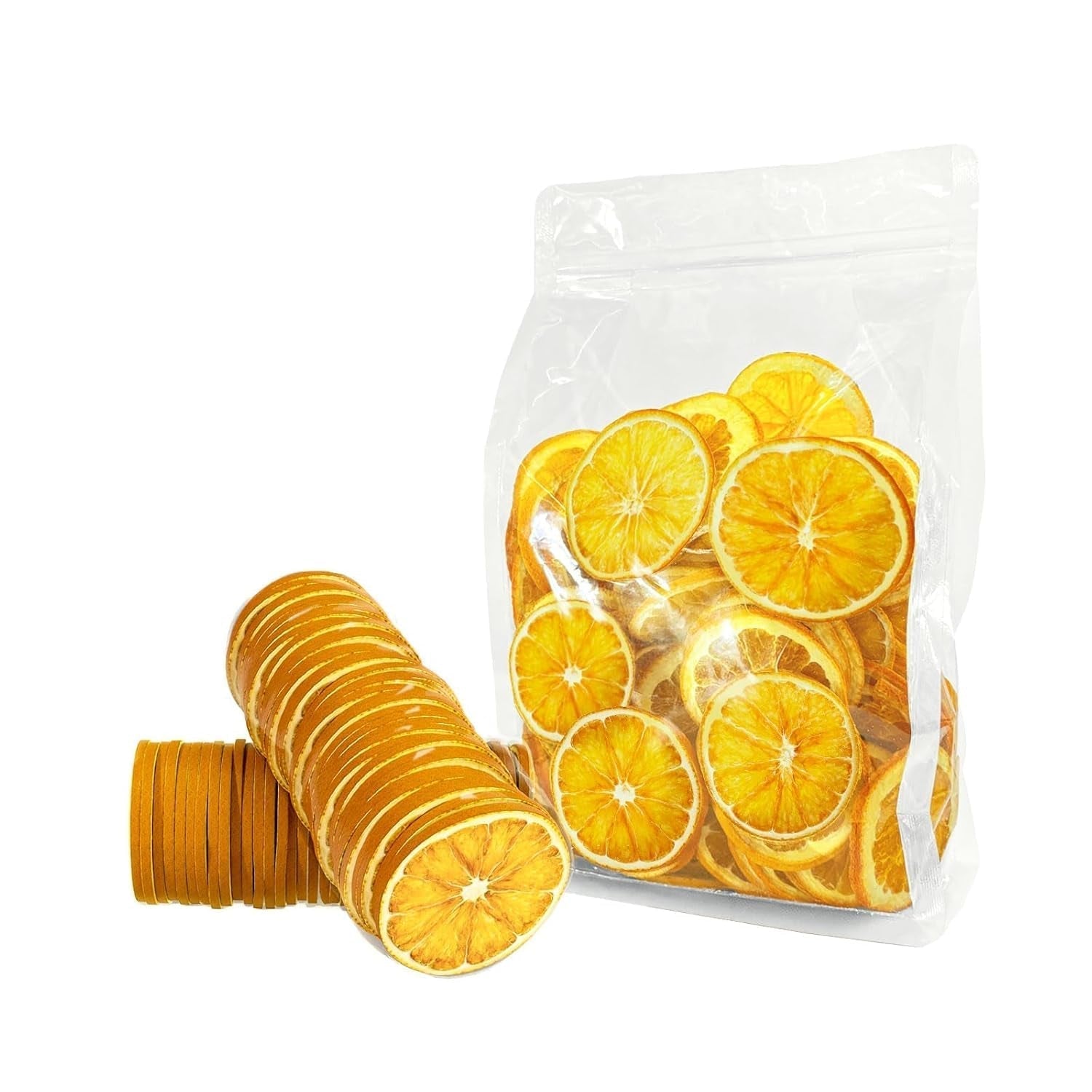Felii de portocale uscate, 250g Felii de portocale naturale Decorațiuni uscate, felii de portocale deshidratate pentru decorațiuni de Crăciun, coroană de Advent, săpun, felii de fructe Produse deshidratate Naty Shop 100 grame
