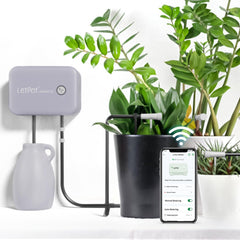 Sistema di irrigazione automatico per interni WiFi, sistema di irrigazione con telecomando tramite app per 10 piante in vaso, kit di irrigazione automatica a goccia, irrigazione per piante d'appartamento (Grigio) (Grigio, Gen-3)