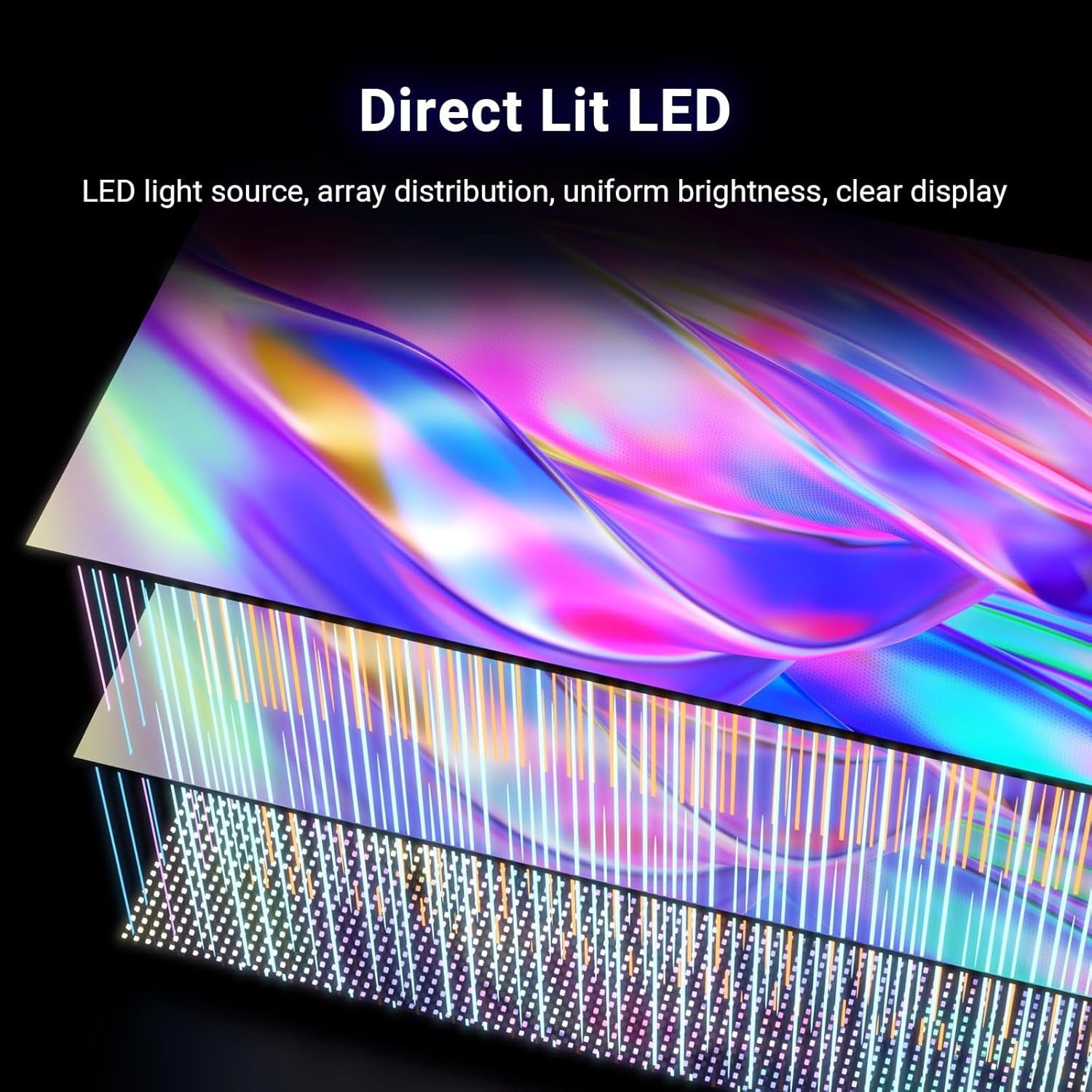 TuTu TUS43UQ1A Smart TV 43 inch (108 cm) 4K UHD LED TV Android TV cu WLAN, HDR, triplu tuner DVB-C/S/S2/T/T2, Bluetooth, Prime Video, Netflix, YouTube, DAZN, Disney+