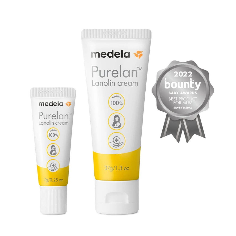 Medela Purelan 37G Lanolin Nipple Cream - crema pentru mameloanele dureroase și pielea uscată, 100% naturală, hipoalergenică Accesorii Hrana si Alaptare Bebe Naty Shop