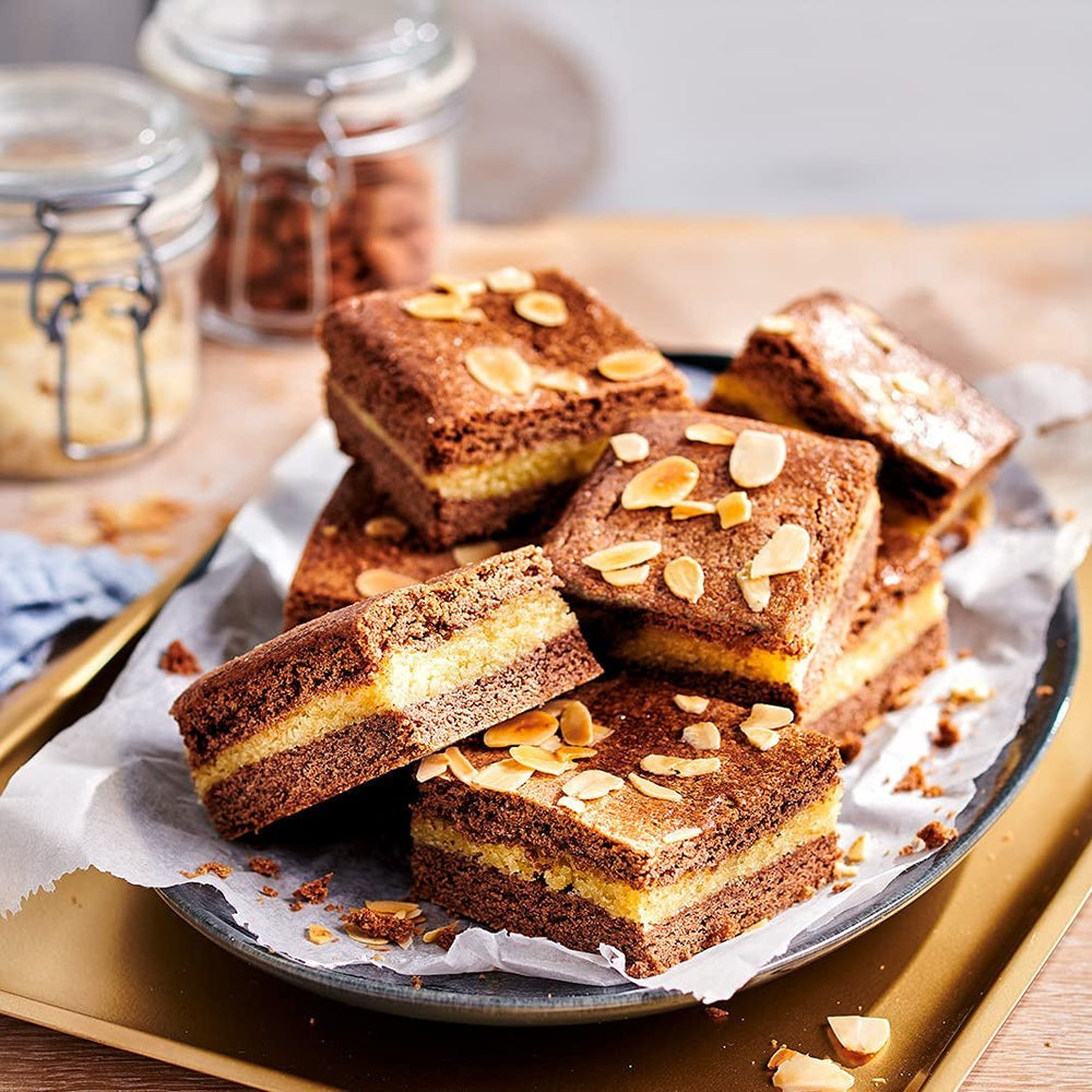 FunCakes pastă de migdale (1:1): Gust delicios, textură fină, ușor de întins, pastă de migdale, perfectă pentru prăjituri și biscuiți. Halal și fără gluten. 250 g (pachet de 2) Pasta de zahar Naty Shop