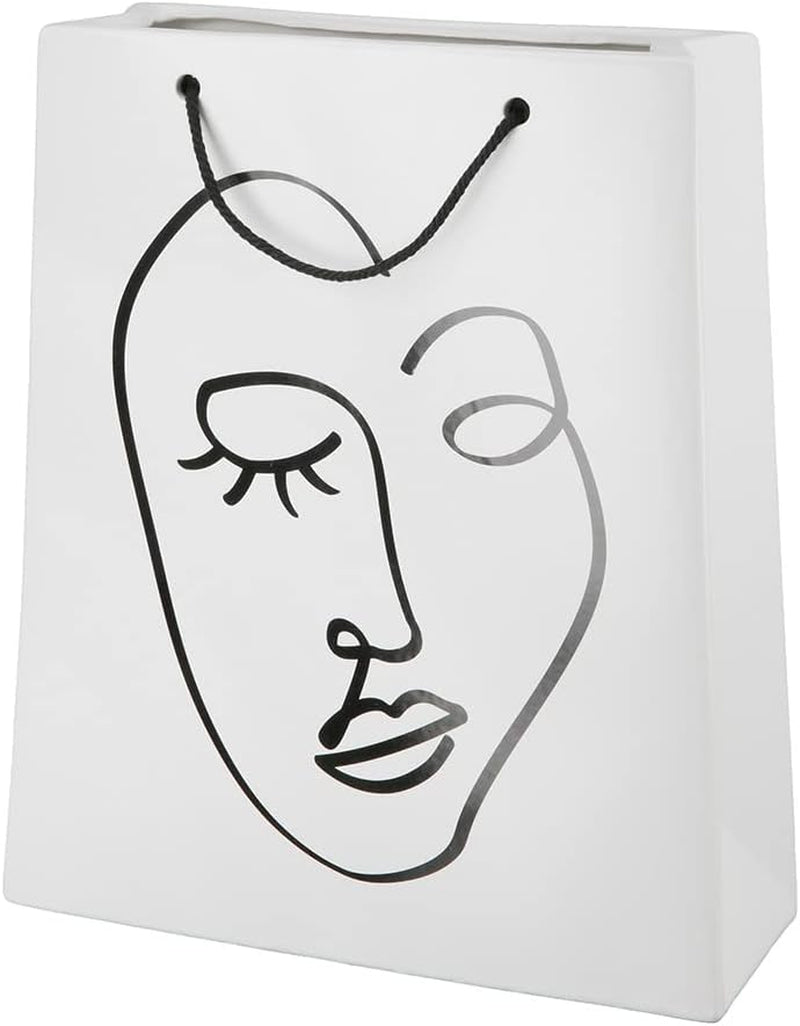 GILDE - Sculptură barcă din aluminiu - lucioasă - Decor baie - H. 35 cm Statuete si sculpturi Naty Shop Alb Înălțime 30 cm