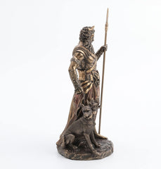 Hades zeu grec al lumii subterane cu statuie cu creier, 26,9 cm, rășină turnată la rece, finisaj bronz antic Statuete si sculpturi Naty Shop
