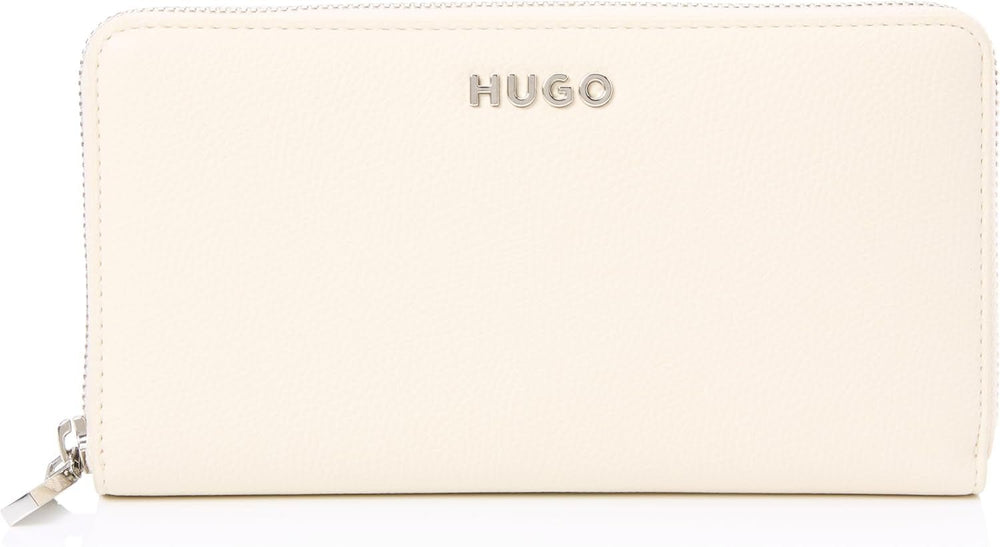 HUGO Ladies Chris Ziparound R. Zip_Around_Wallet Portofel Femei Naty Shop Alb deschis Onesi