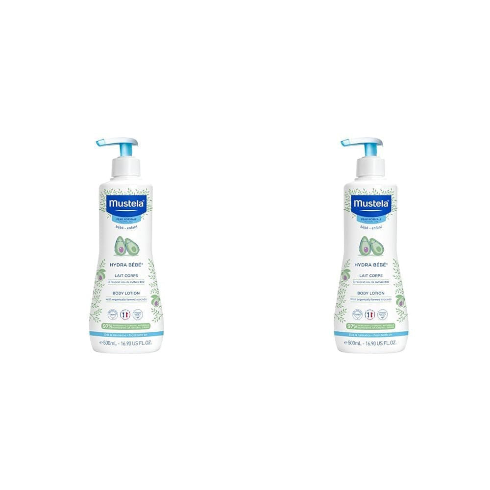 Hydra Bébé - Lapte de corp pentru pielea sensibilă a bebelușului, 500 ml Copii - Baie si Skincare Naty Shop 500 ml (pachet de 2) Migdale