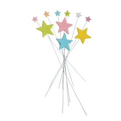 Set di 10 decorazioni commestibili, Stelle