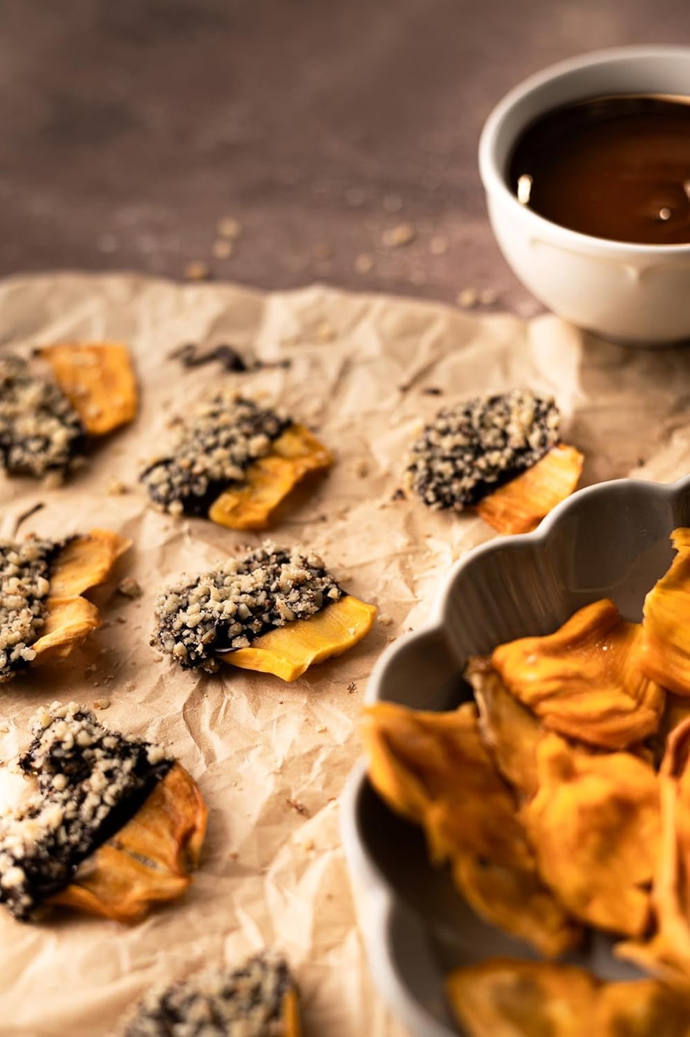 Jackfruit bio Biojoy (1 kg), bucăți de jackfruit uscate și nesulfurate Produse deshidratate Naty Shop