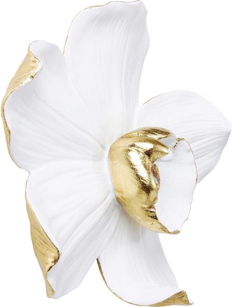 Kare Design decor de perete Orhidee, alb, XL, decor de perete, aspect floare de orhidee, handmade, 25x24x7 cm (h/w/d) Statuete si sculpturi Naty Shop