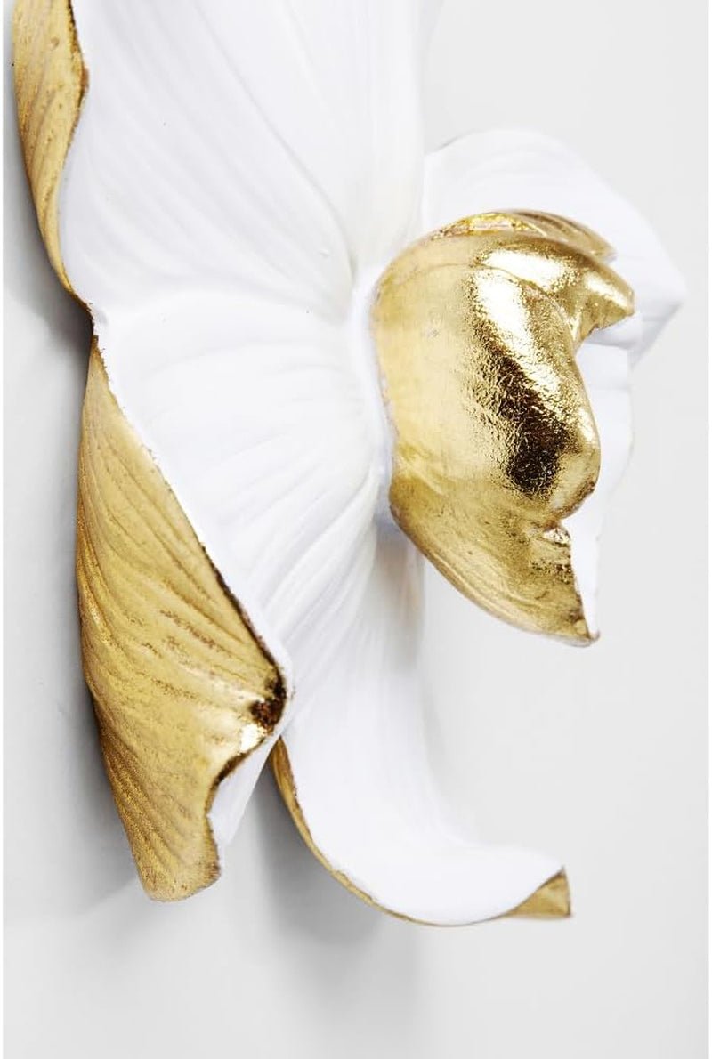 Kare Design decor de perete Orhidee, alb, XL, decor de perete, aspect floare de orhidee, handmade, 25x24x7 cm (h/w/d) Statuete si sculpturi Naty Shop