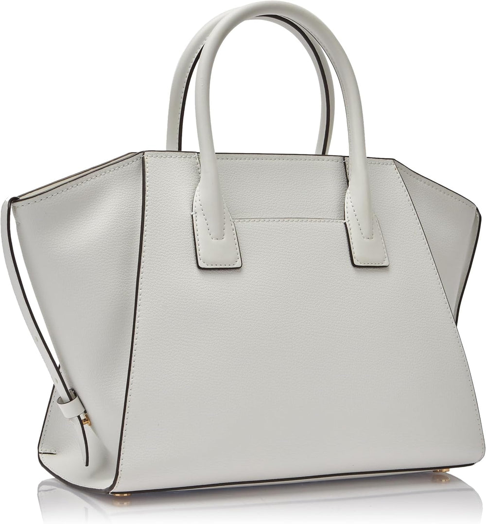 MICHAEL KORS Femeile Avril LG TZ Satchel Bag, Opticwhite Genti Femei Naty Shop
