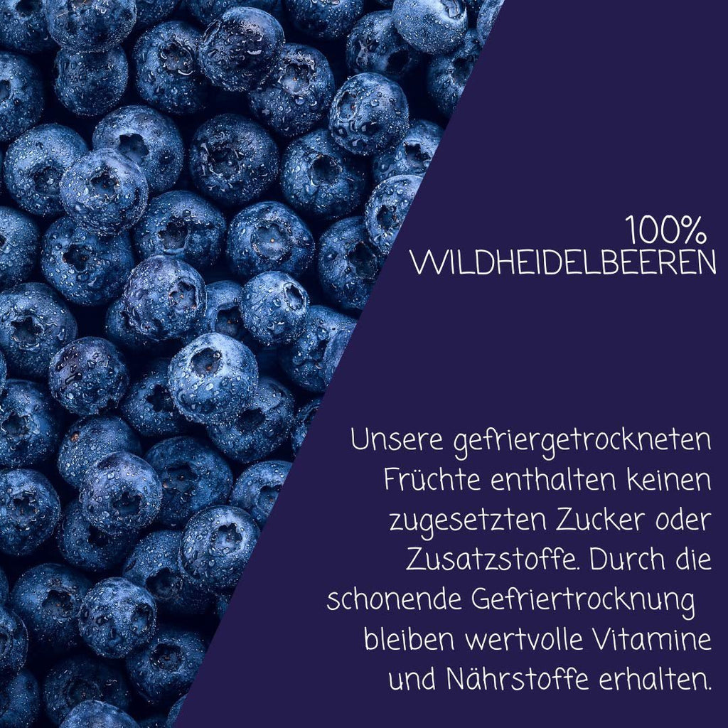 myfruits afine sălbatice, afine liofilizate, 70g, fără aditivi, 100% afine sălbatice, fructe liofilizate și fructe uscate Produse deshidratate Naty Shop