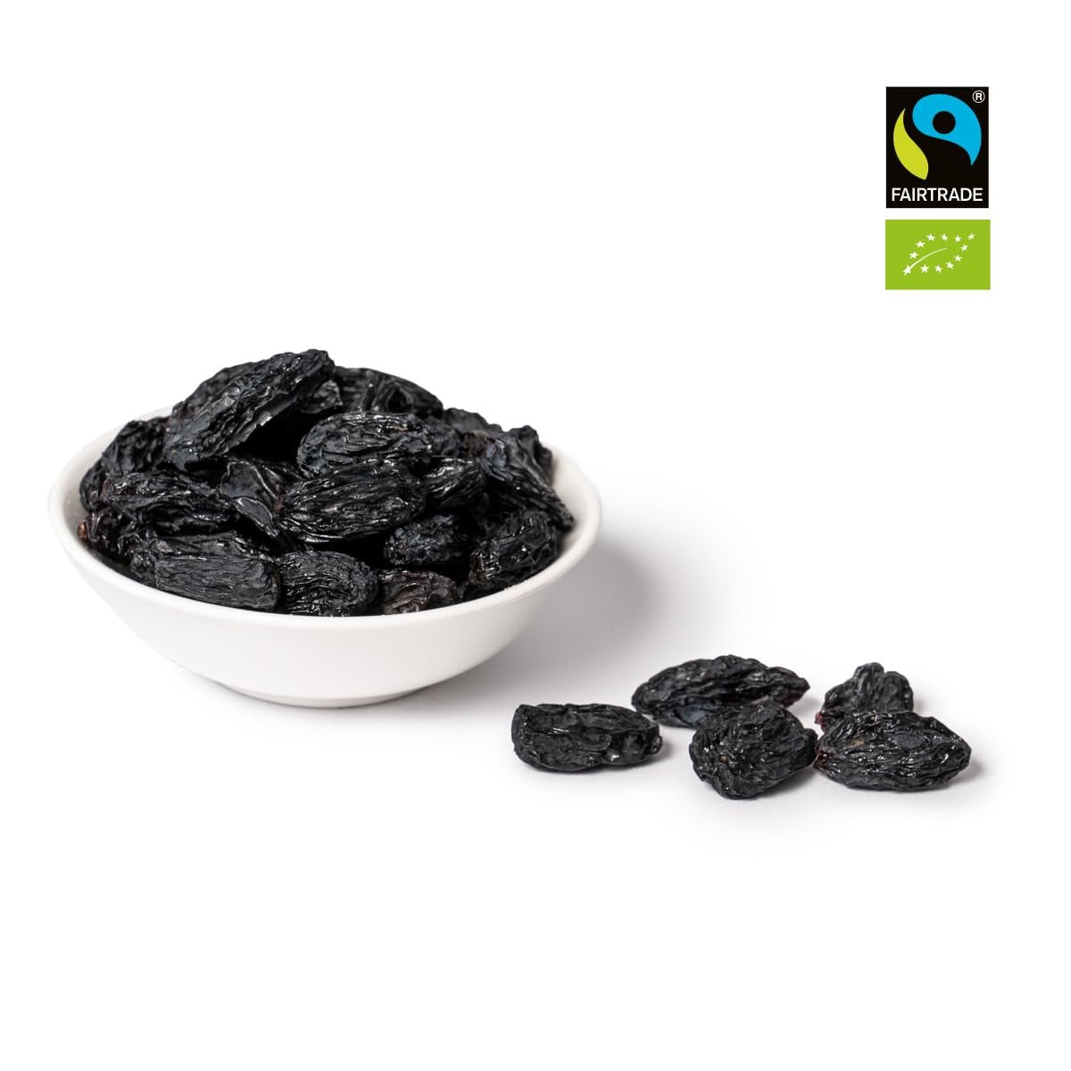 PAKKA - Organic Fairtrade Black Beauty Raisins 600gr, struguri organici, fără semințe, negri, uscați la soare, fără ulei, deci lipicioși, nesulfurați, direct de la micii fermieri din Samarkand în Uzbekistan Produse deshidratate Naty Shop